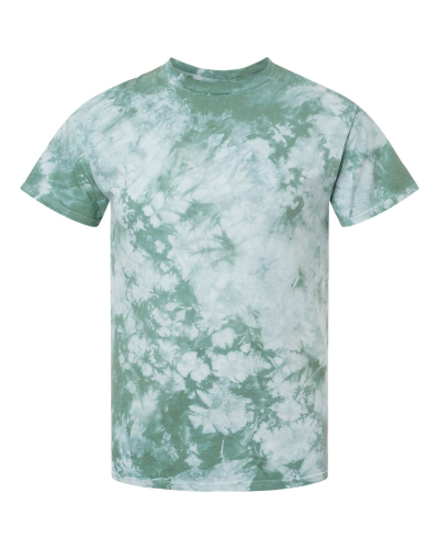 Sample of Crystal Tie Dyed T-Shirt in Moss style