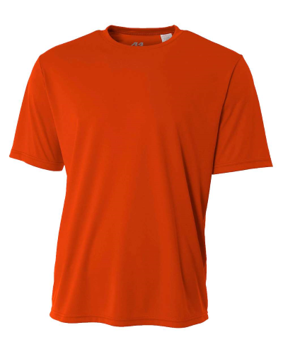 Sample of A4 N3142 - Men's Short-Sleeve Cooling 100% Polyester Performance Crew in ATHLETIC ORANGE style