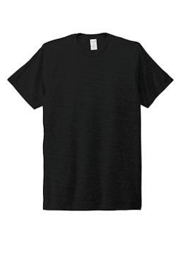 Sample of Allmade  Unisex Tri-Blend Tee AL2004 in Deep Black from side front
