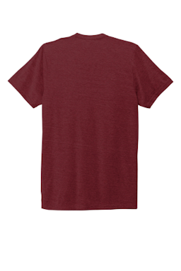 Sample of Allmade  Unisex Tri-Blend Tee AL2004 in Vino Red from side back