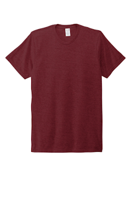 Sample of Allmade  Unisex Tri-Blend Tee AL2004 in Vino Red from side front
