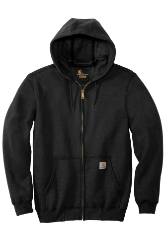 Sample of Carhartt Midweight Hooded Zip-Front Sweatshirt in Black style