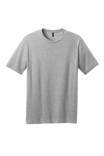 Sample of District Made Mens Perfect Blend Crew Tee in Lt Hthr Grey style