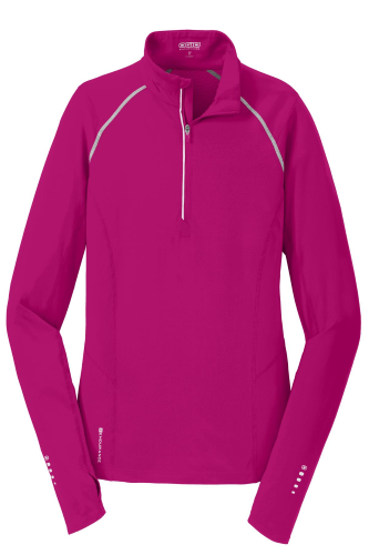 Sample of OGIO ENDURANCE Ladies Nexus 1/4-Zip Pullover in Flush Pink style