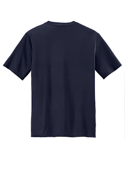 Sample of Port & Company Essential Performance Tee in Deep Navy from side back