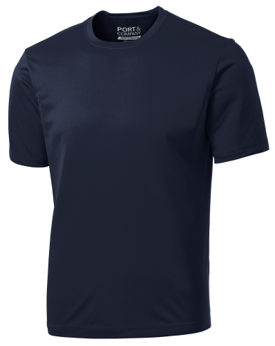 Sample of Port & Company Essential Performance Tee in Deep Navy style