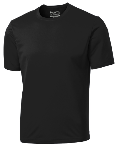 Sample of Port & Company Essential Performance Tee in Jet Black style