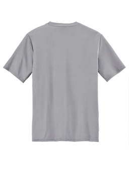Sample of Port & Company Essential Performance Tee in Silver from side back