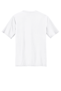Sample of Port & Company Essential Performance Tee in White from side back