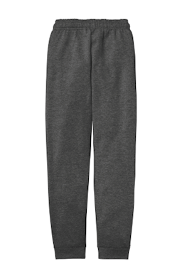 Sample of Port & Company Core Fleece Jogger in DkHtGry from side back